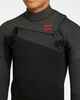 BILLABONG BOYS 3/2 ABSOLUTE CHESTZIP STEAMER - TAR BLACK