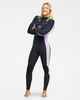 ROXY LADIES 3/2 RISE NATURAL CHESTZIP STEAMER - VIOLA