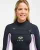 ROXY LADIES 3/2 RISE NATURAL CHESTZIP STEAMER - VIOLA
