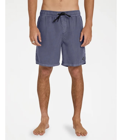 BILLABONG MENS ALL DAY OVERDYE LAYBACK BOARDSHORT - DUSTY NAVY