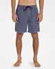 BILLABONG MENS ALL DAY OVERDYE LAYBACK BOARDSHORT - DUSTY NAVY
