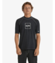 BILLABONG MENS BOXED ARCH RELAXED FIT RASHSHIRT - BLACK