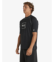 BILLABONG MENS BOXED ARCH RELAXED FIT RASHSHIRT - BLACK