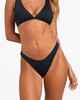 ROXY LADIES BEACH CLASSIC HIGHLEG CHEECKY BIKINI BOTTOM - BLACK