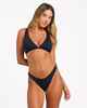 ROXY LADIES BEACH CLASSIC HIGHLEG CHEECKY BIKINI BOTTOM - BLACK