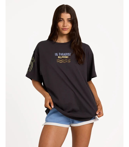 BILLABONG LADIES PARADISE 73 TEE - BLACK SANDS