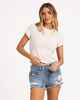 BILLABONG LADIES REPEAT TEE - SALT CRYSTAL