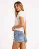 BILLABONG LADIES REPEAT TEE - SALT CRYSTAL