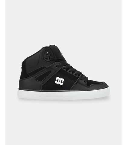 DC PURE HI-TOP SHOE - BLACK / BLACK / WHITE