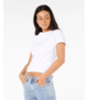 RIPCURL LADIES CLASSIC FITTED S/S TEE - WHITE