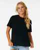 RIPCURL LADIES CLASSIC RELAXED TEE - BLACK