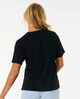 RIPCURL LADIES CLASSIC RELAXED TEE - BLACK