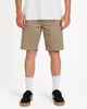 VOLCOM MENS SOLVER LITE 5 POCKET WALKSHORT - BRINDLE
