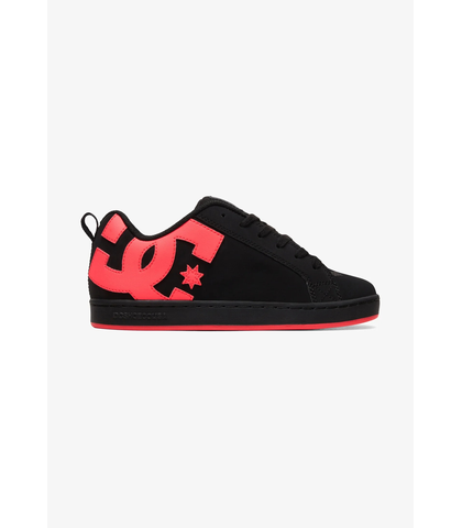 DC COURT GRAFFIK SHOE - BLACK / HOP PINK