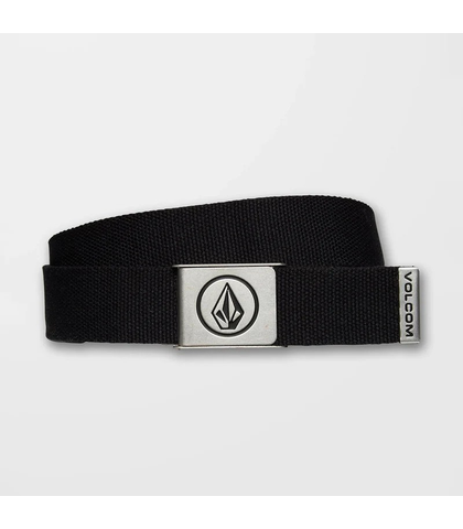 VOLCOM CIRCLE WEB BELT - BLACK