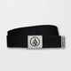 VOLCOM CIRCLE WEB BELT - BLACK