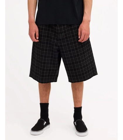 BILLABONG MENS CANDO STAR DENIM SHORTS - BLACK