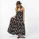 O'NEILL LADIES LILLIE BALI FLORAL DRESS - BLACK