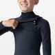 O'NEILL YOUTH 3/2 HYPERFREAK CHEST ZIP STEAMER - GUNMETAL BLACK