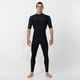 O'NEILL MENS 2MM HYPERFREAK S/S CHESTZIP STEAMER- BLACK