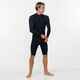 O'NEILL MENS 2MM HYPERFREAK L/S CHESTZIP SPRINGSUIT - BLACK