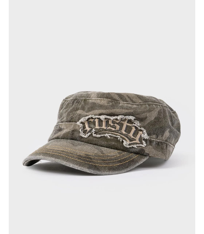 RUSTY LADIES PUNKED CAMO MILITARY CAP - CAMO