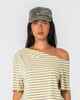 RUSTY LADIES PUNKED CAMO MILITARY CAP - CAMO