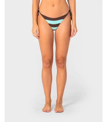 RUSTY LADIES PACK CITY BRAZILIAN TIE BIKINI PANT - AQUA