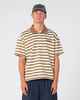 RUSTY MENS CLEETUS S/S POLO - MUSHROOM