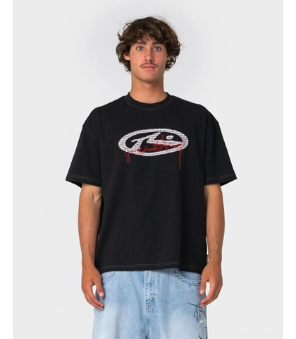 RUSTY MENS PICKY S/S TEE - BLACK