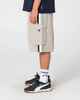 RUSTY MENS 8-BALL ELASTIC WAIST CARGO SHORT - STONE GREY