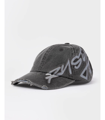 RUSTY MENS BRAIN DAMAGE SKATE CAP - BLACK