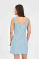 HUFFER LADIES STRIPE CORA MINI DRESS - BAY BLUE