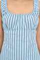 HUFFER LADIES STRIPE CORA MINI DRESS - BAY BLUE