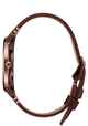NIXON PORTER LEATHER WATCH - CHOCOLATE / DARK ROAST BROWN