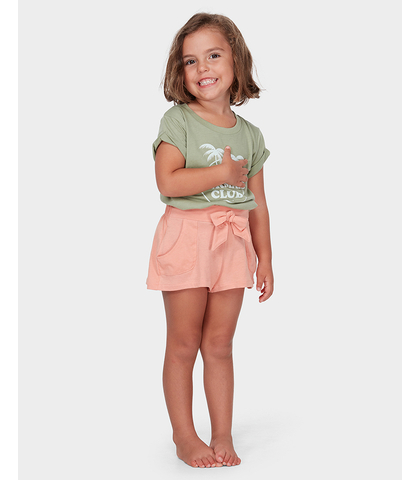 BILLABONG TODDLER GIRLS PRETTY DAZE SHORT - CLAY