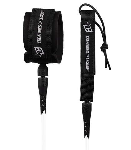 CREATURES ICON 6 FT LEASH - CLEAR WHITE / BLACK