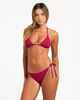 ROXY LADIES BEACH CLASSICS TIE SIDE BIKINI PANT - BEET RED