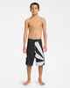 BILLABONG BOYS AI RISING SUN PRO BOARDSHORT - BLACK / WHITE
