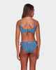 BILLABONG GIRLS INDIGO STRIPE CROP TANK BIKINI SET - INDIGO