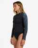 ROXY LADIES 1MM SWELL FRNT ZIP L/S SURF JACKET - BANDANA