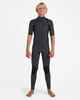 BILLABONG BOYS 2MM ABSOLUTE S/S CHESTZIP STEAMER - BLACK