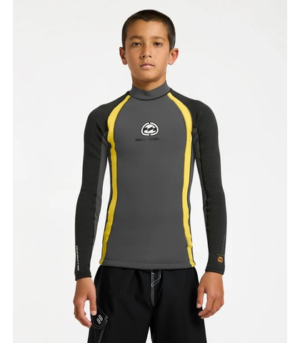 BILLABONG BOYS 1MM ABSOLUTE L/S SURF JACKET - ORANGE
