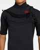 BILLABONG BOYS 2MM ABSOLUTE ULTRA  S/S  S-ZIP STEAMER - BLACK