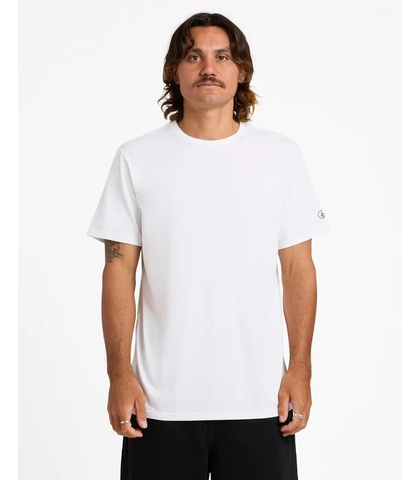 VOLCOM MENS AUD SOLID S/S TEE - WHITE