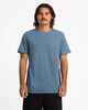 VOLCOM MENS AUS SOLID S/S TEE - SMOKEY BLUE