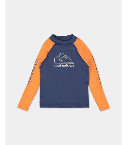 QUIKSILVER GROMS ON TOUR L/S RASHSHIRT - JAFA ORANGE