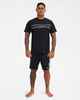 QUIKSILVER TAKARANGI PANEL TEE - BLACK
