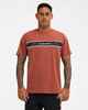 QUIKSILVER TAKARANGI PANEL TEE - HENNA