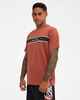 QUIKSILVER TAKARANGI PANEL TEE - HENNA